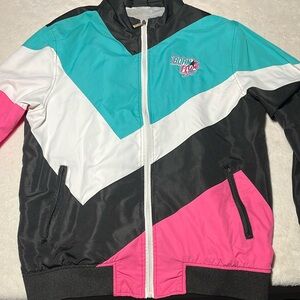Born Fly Men’s Retro Colorblock Windbreaker Jacket - Size Medium